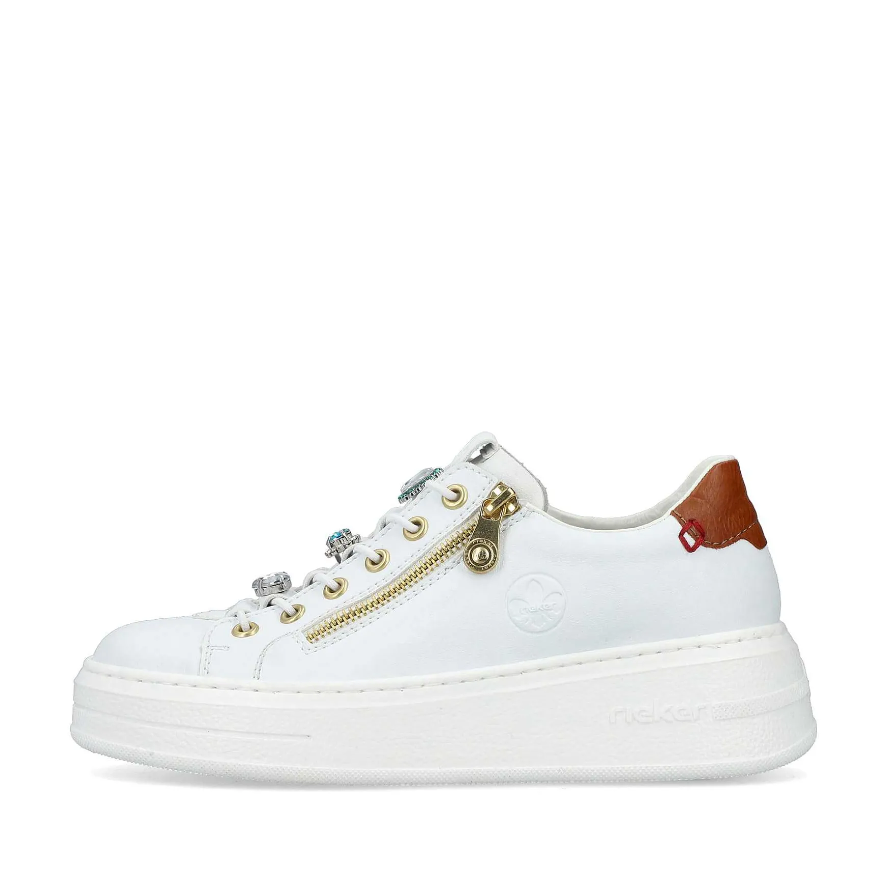 Rieker Women'S Sneaker Low Snow White
