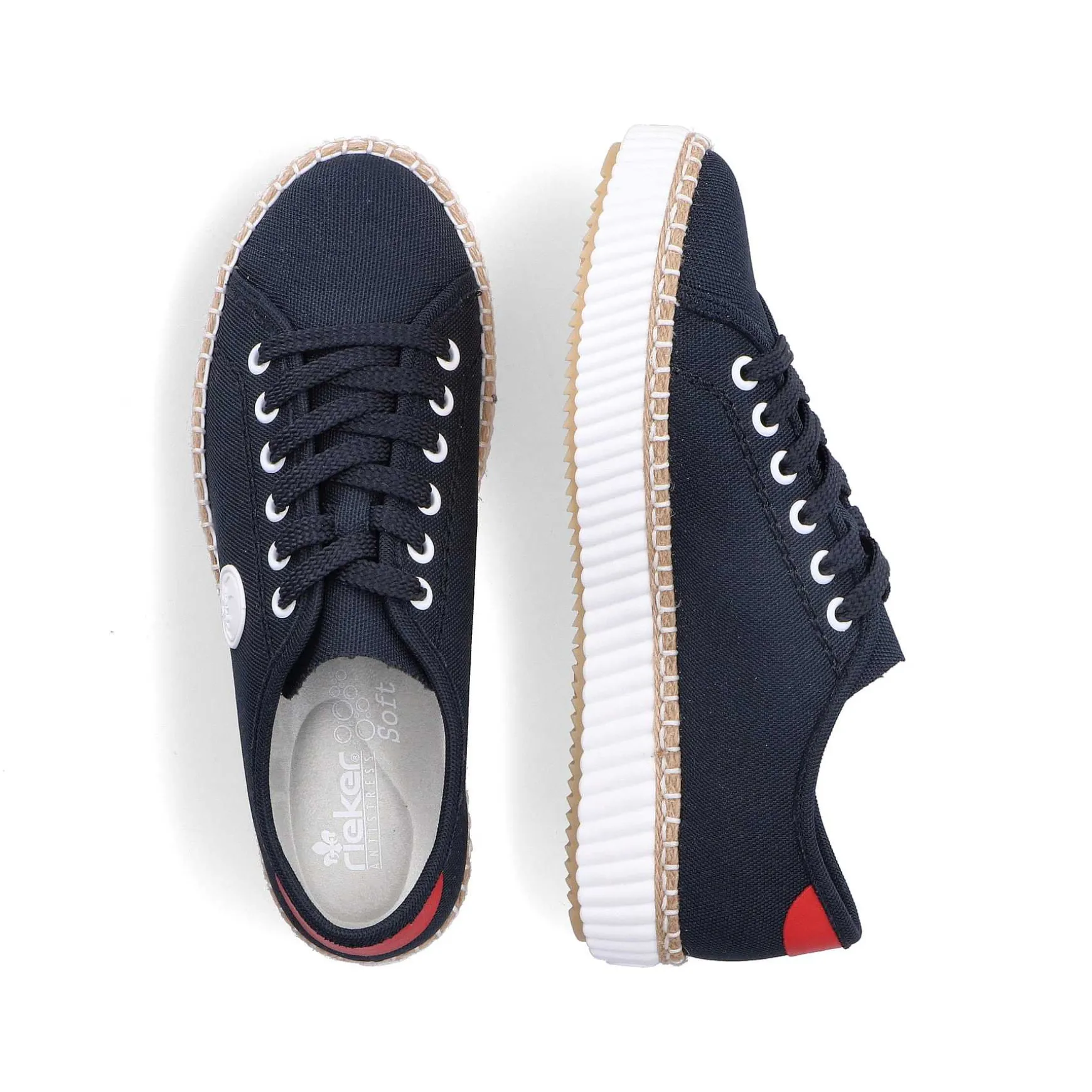 Rieker Women'S Sneaker Low Steel Blue