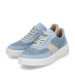 Rieker Women'S Sneaker Low Light Blue