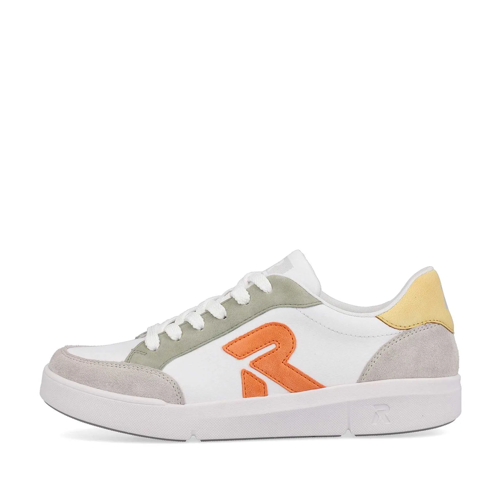 Rieker Women'S Sneaker Low Swan-White Arctic-Grey