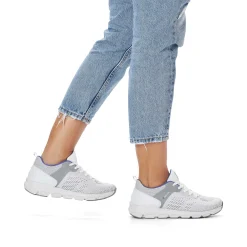 Rieker Women'S Sneaker Low Frost White