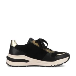 Rieker Women'S Sneaker Low Urban Black-Cream White