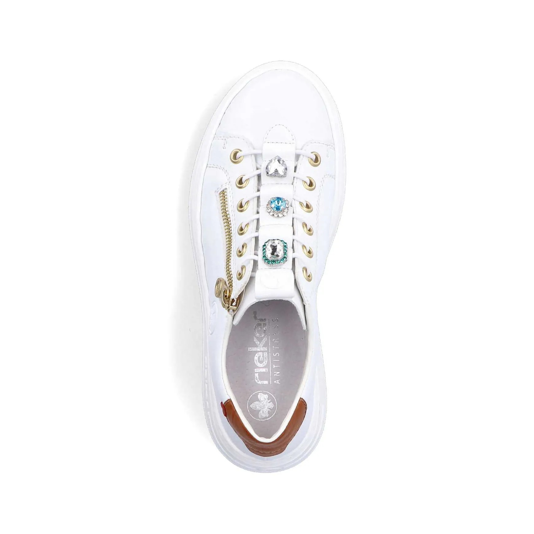 Rieker Women'S Sneaker Low Snow White