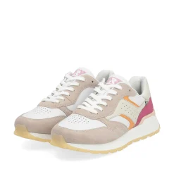 Rieker Women'S Sneaker Low Light Beige Fuchsia Apricot