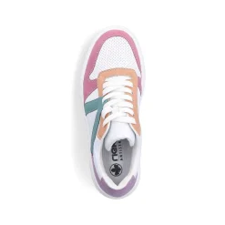 Rieker Women'S Sneaker Low Ice White-Multicolored