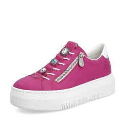 Rieker Women'S Sneaker Low Blood Pink