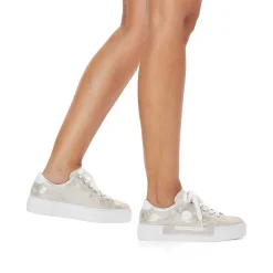Rieker Women'S Sneaker Low Silver Metallic