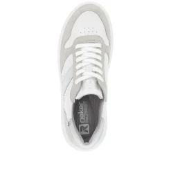Rieker Women'S Sneaker Low Clear-White Dust-Grey