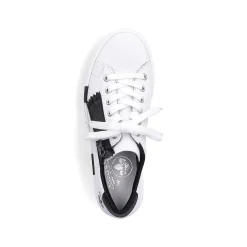 Rieker Women'S Sneaker Low Lily White-Night Black