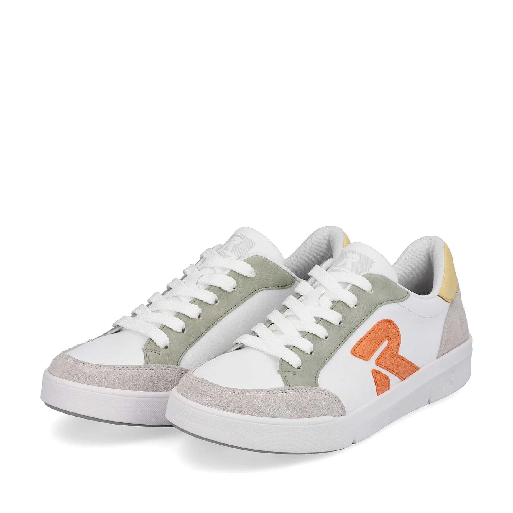 Rieker Women'S Sneaker Low Swan-White Arctic-Grey