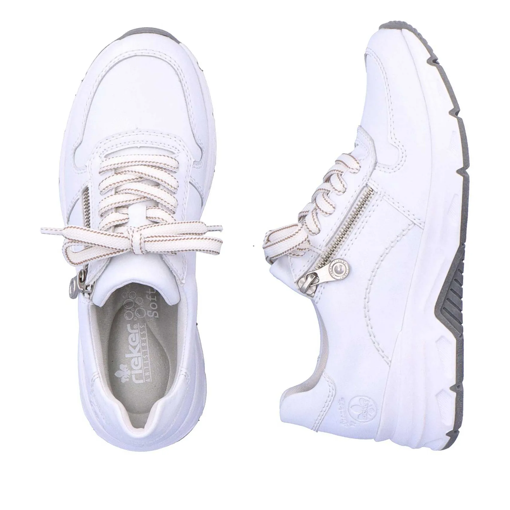 Rieker Women'S Sneaker Low Crystal White