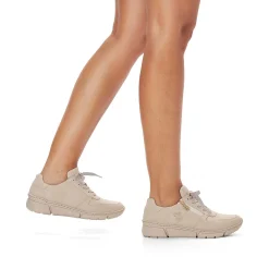 Rieker Women'S Sneaker Low Cream Beige