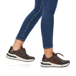 Rieker Women'S Sneaker Low Coffee Brown