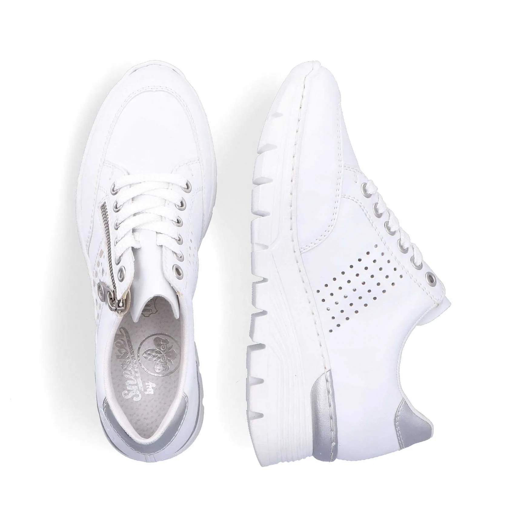 Rieker Women'S Sneaker Low Pure White
