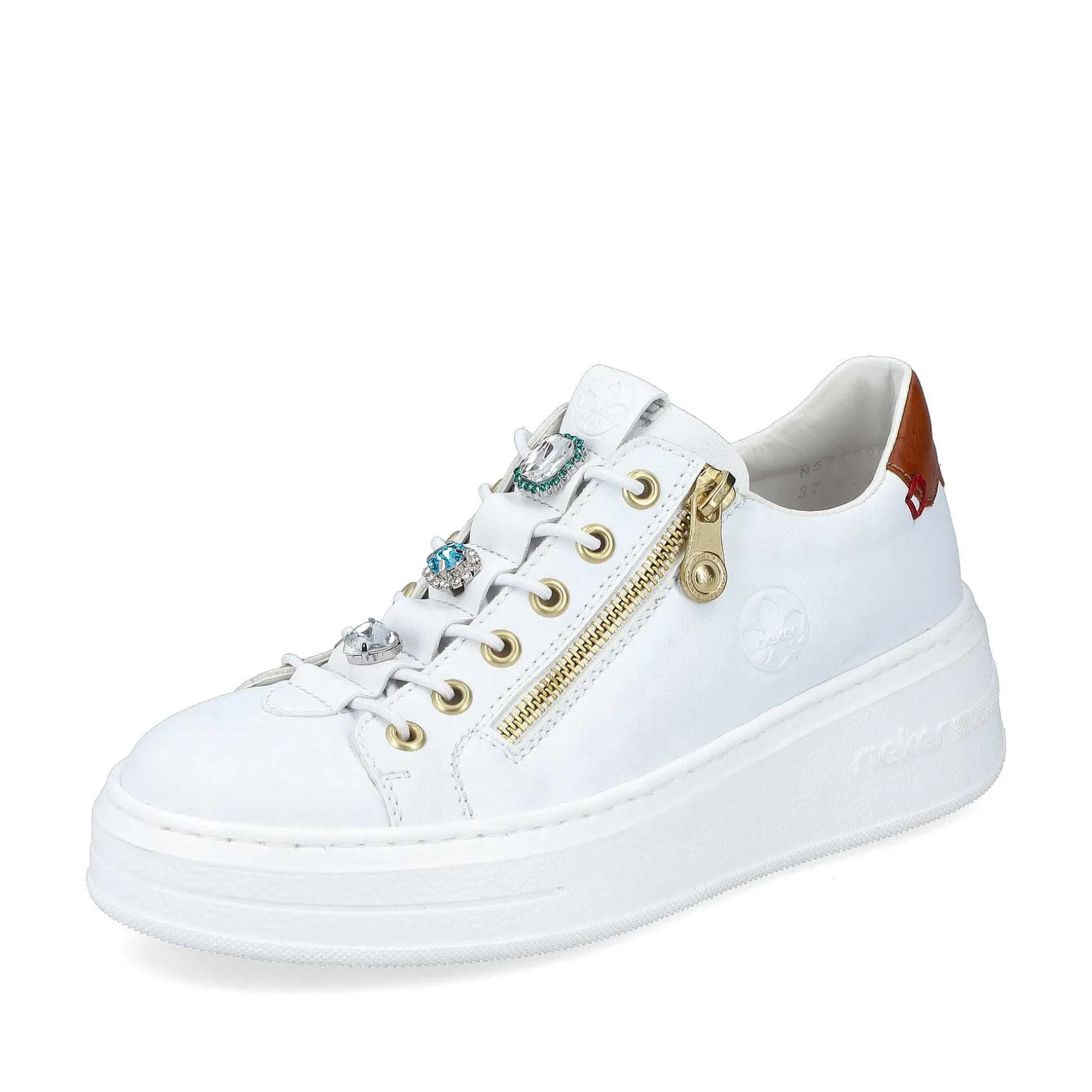 Rieker Women'S Sneaker Low Snow White