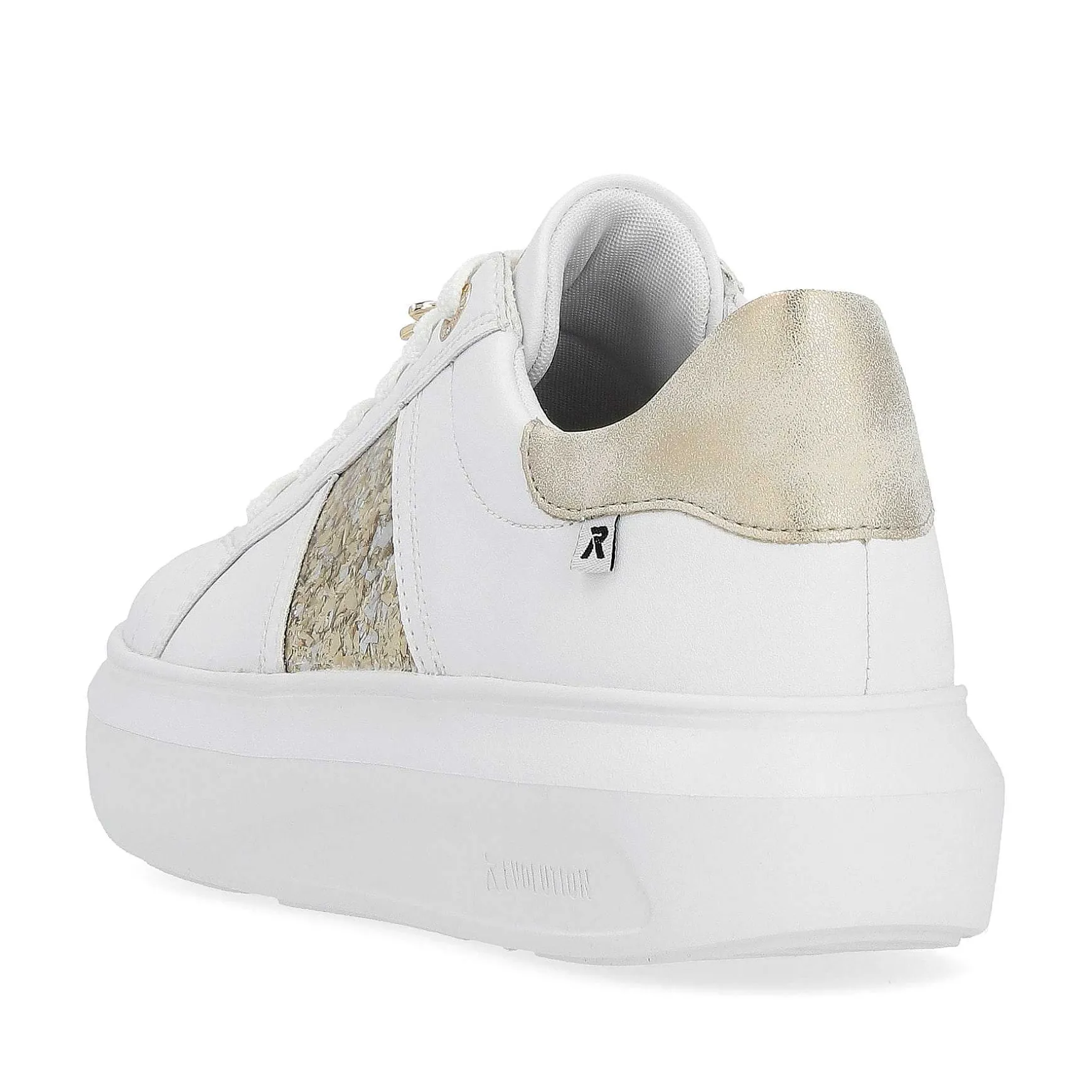 Rieker Women'S Sneaker Low Swan-White Gold