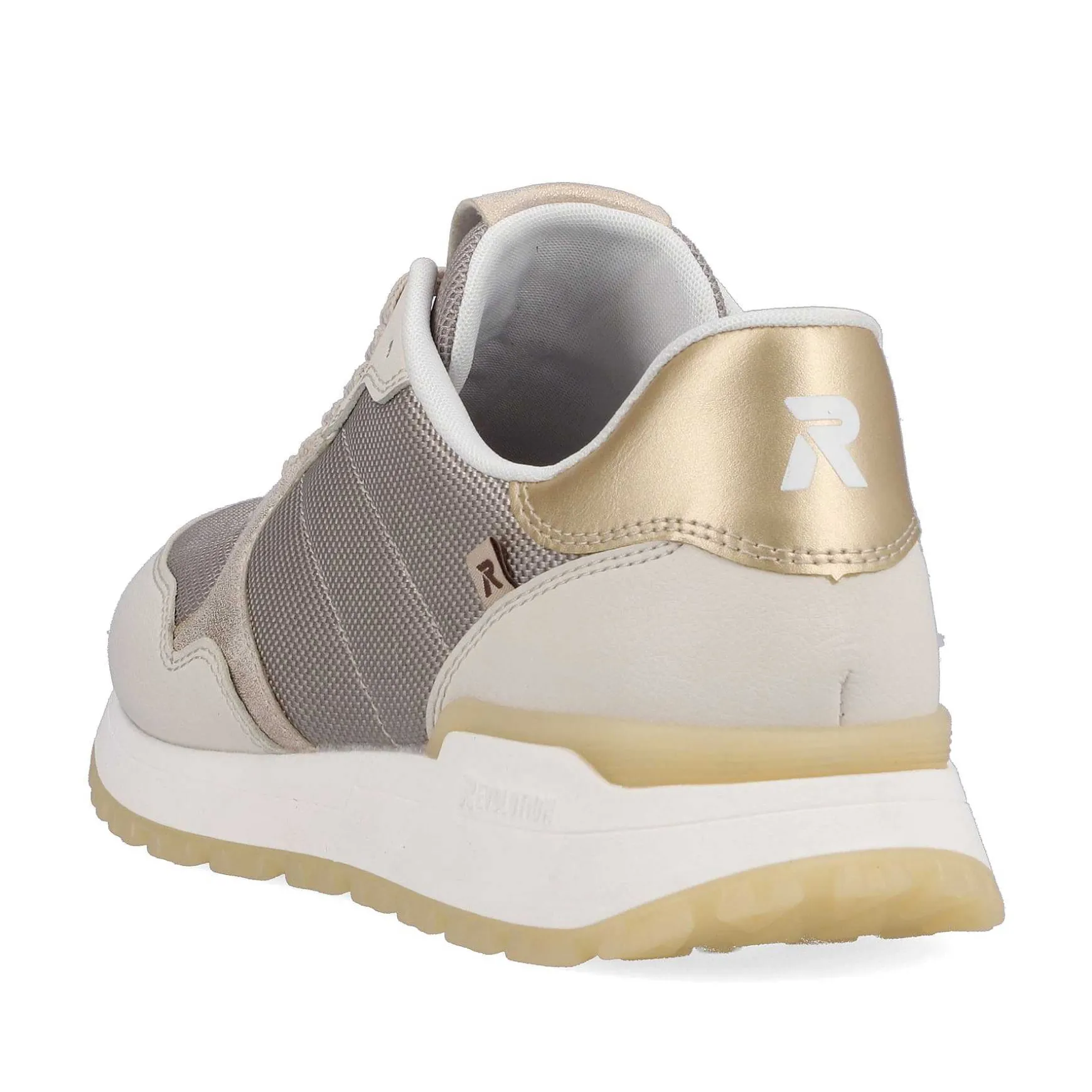 Rieker Women'S Sneaker Low Clay-Beige Rock-Grey