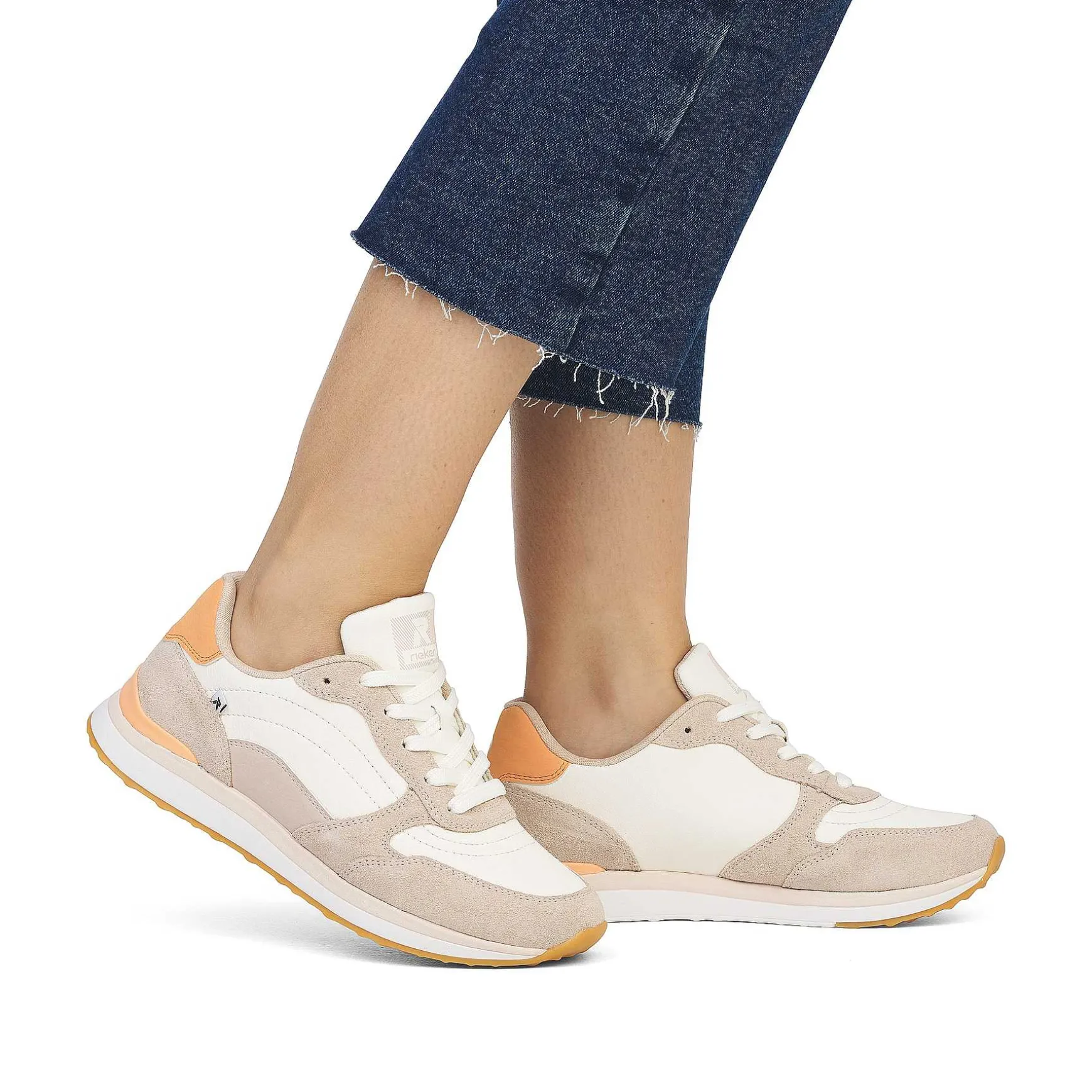 Rieker Women'S Sneaker Low Clay Beige Apricot
