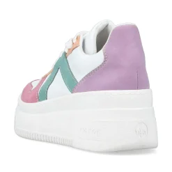 Rieker Women'S Sneaker Low Ice White-Multicolored