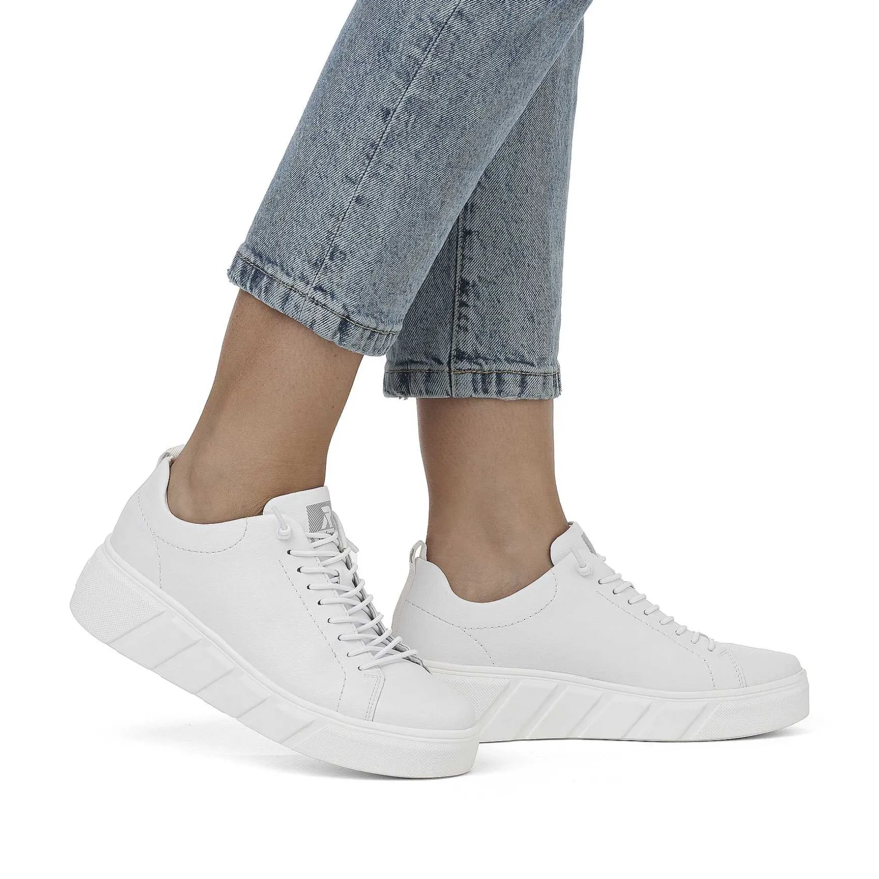 Rieker Women'S Sneaker Low Crystal White