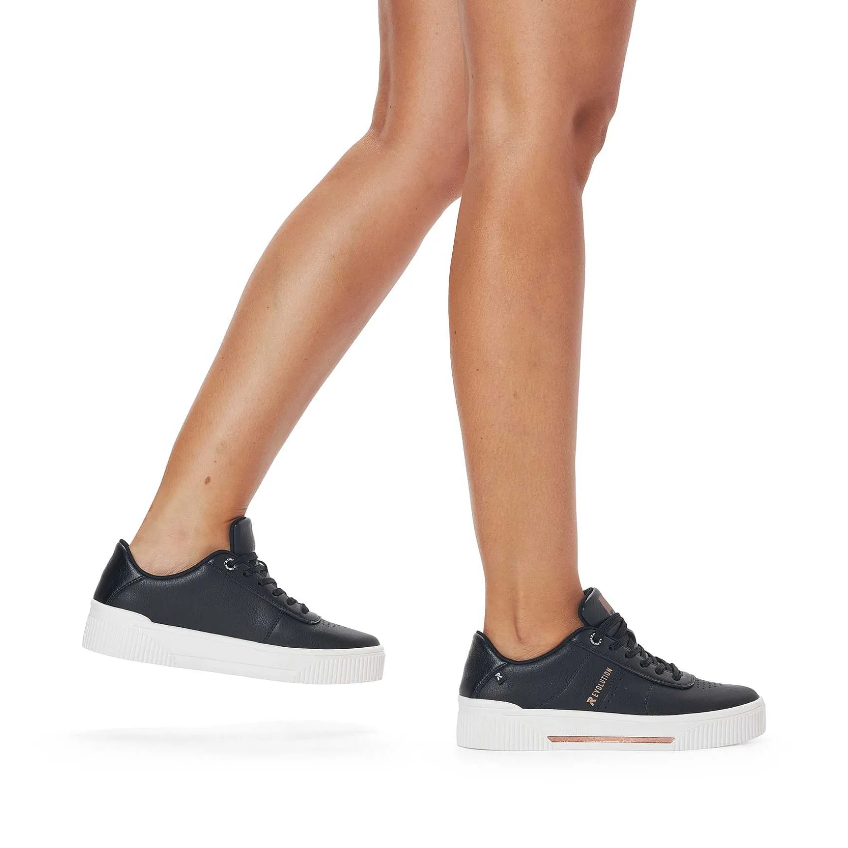 Rieker Women'S Sneaker Low Night Black