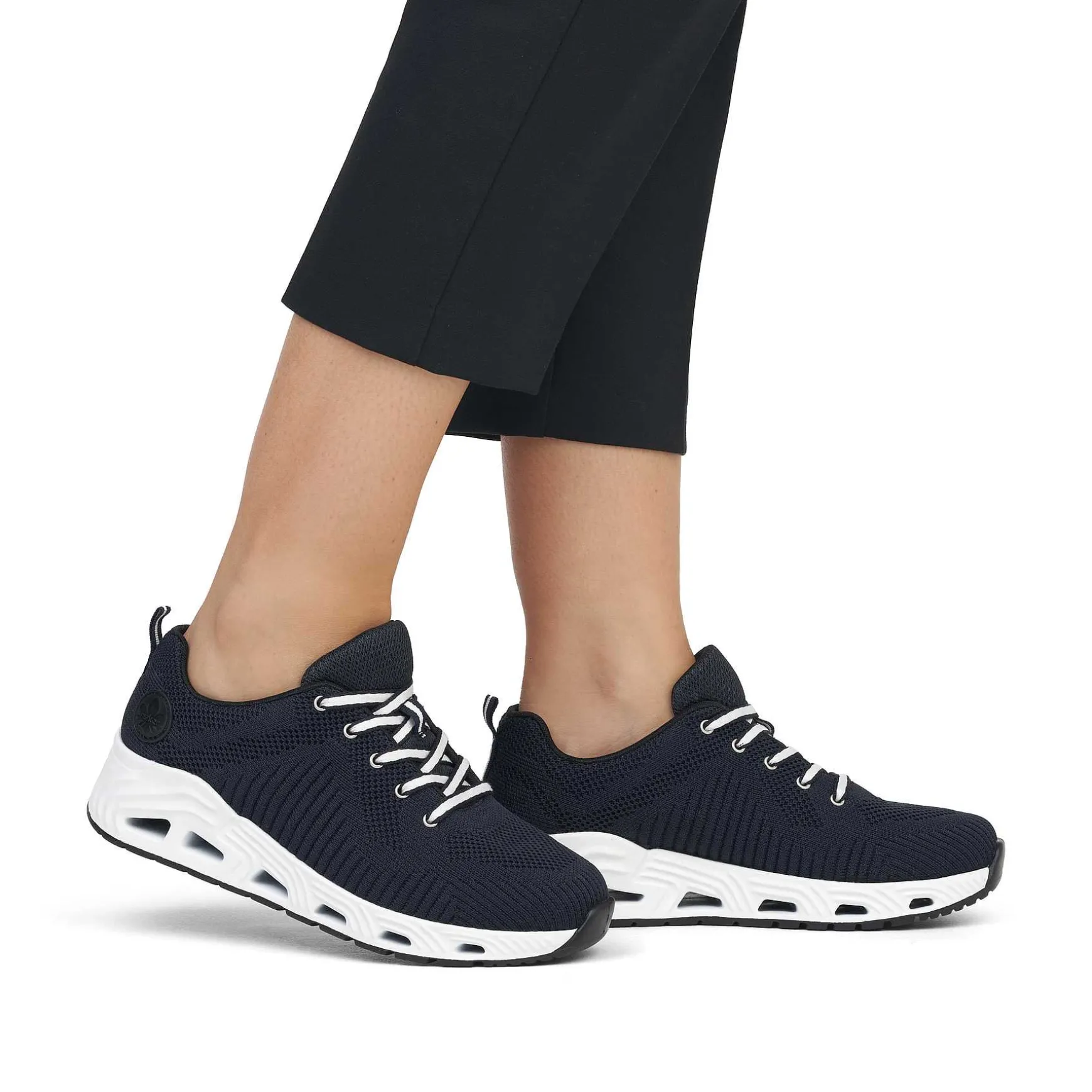 Rieker Women'S Sneaker Low Steel Blue