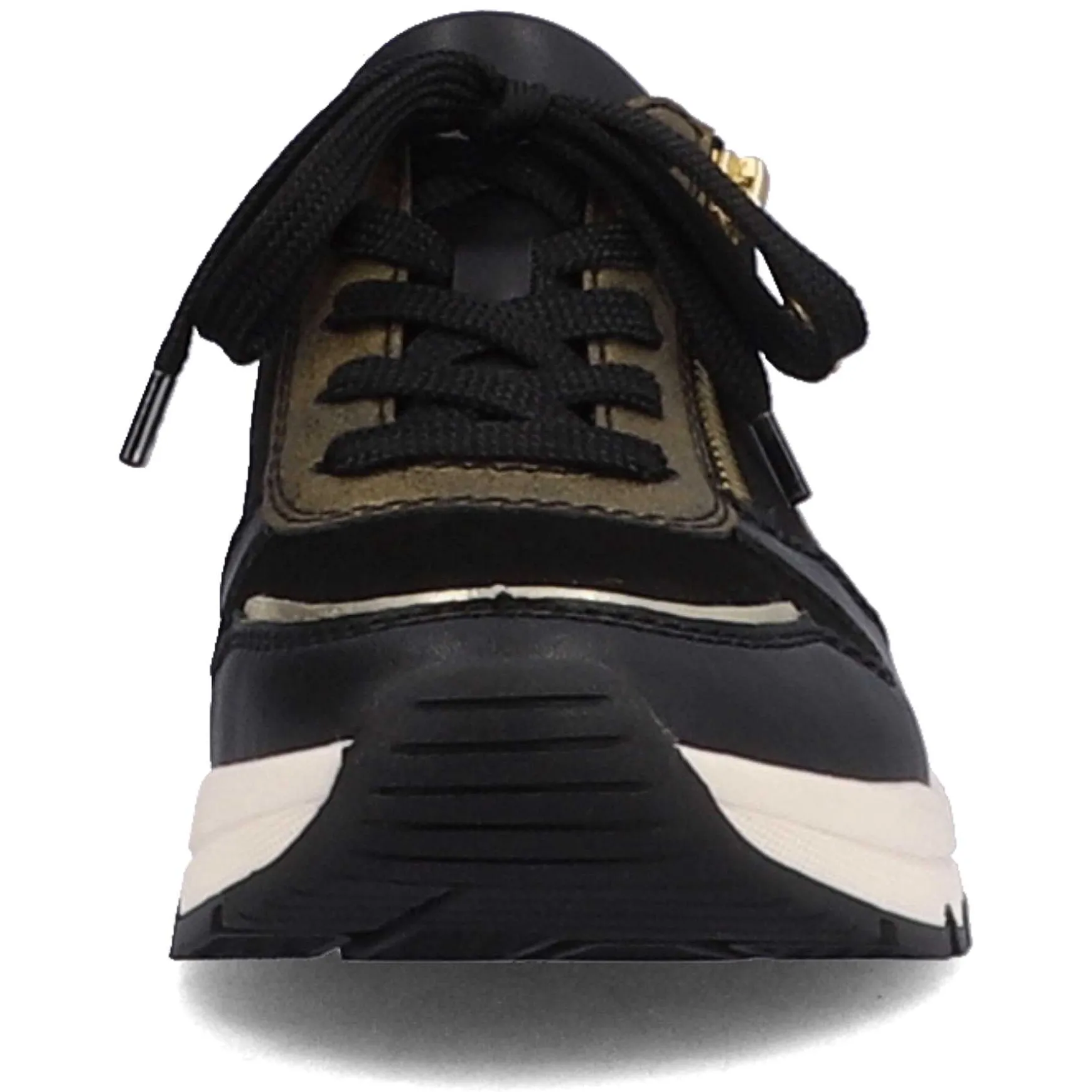 Rieker Women'S Sneaker Low Urban Black-Cream White