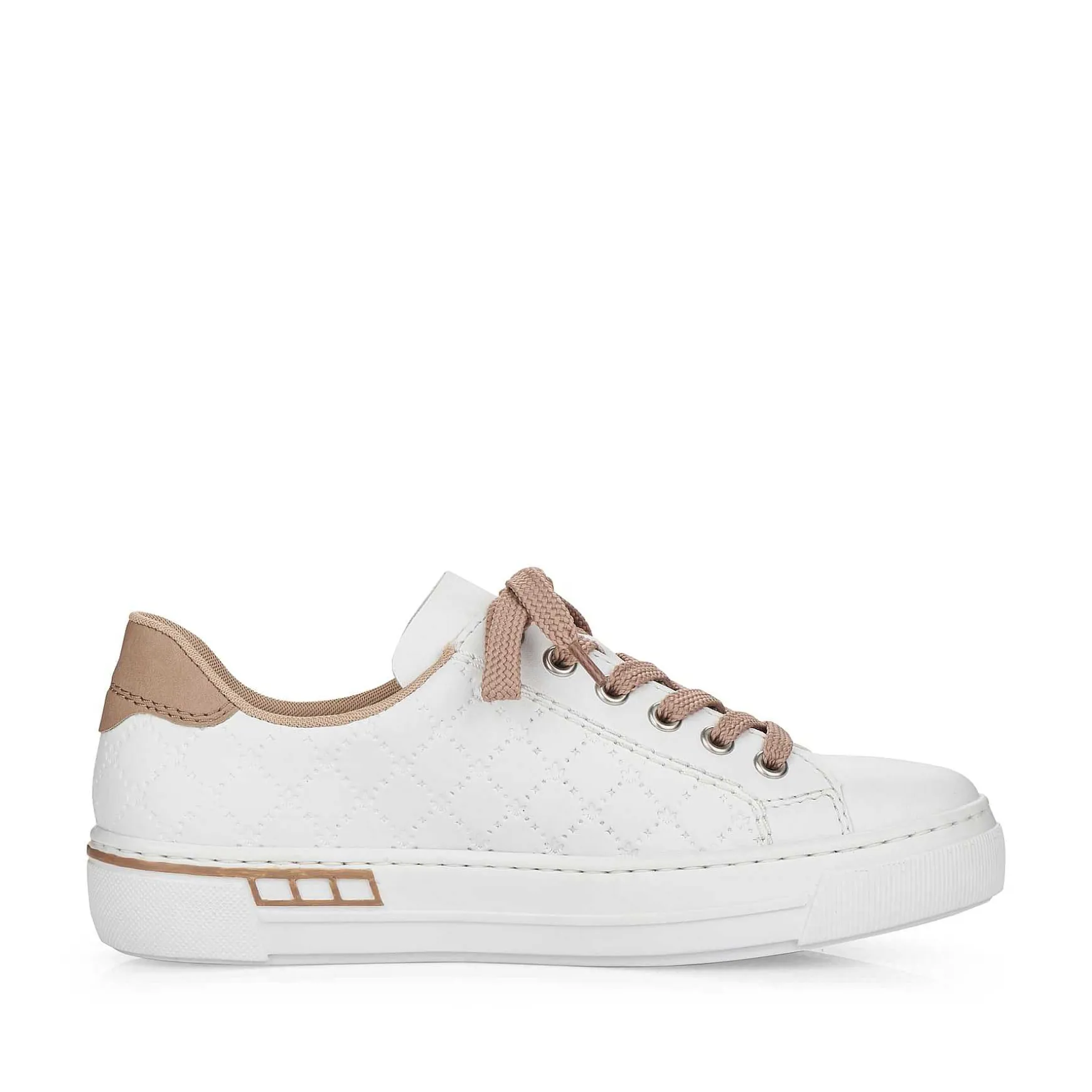 Rieker Women'S Sneaker Low Pearl White