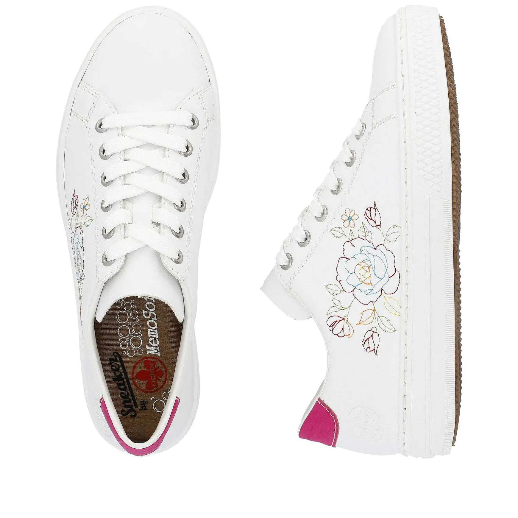 Rieker Women'S Sneaker Low Crystal White