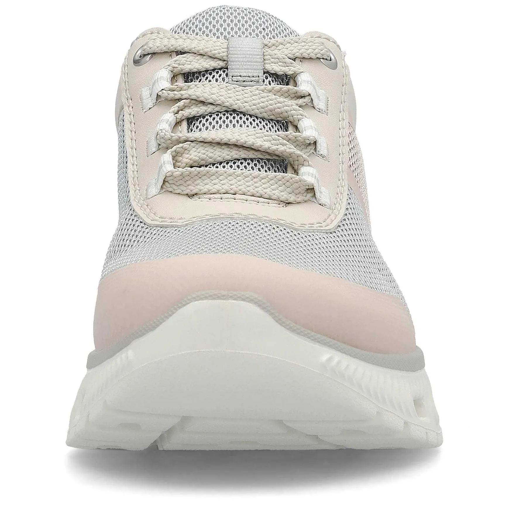 Rieker Women'S Sneaker Low Light Beige-Pastel Blue-Pink