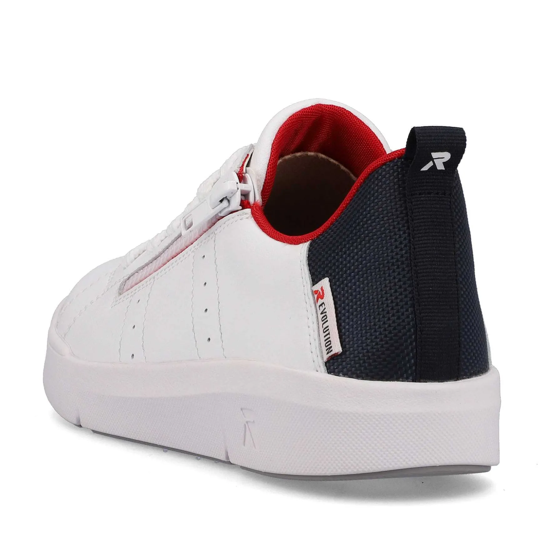 Rieker Women'S Sneaker Low Snow-White True-Red