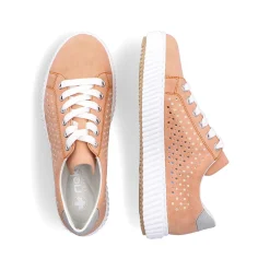 Rieker Women'S Sneaker Low Pastel Orange