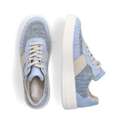 Rieker Women'S Sneaker Low Light Blue
