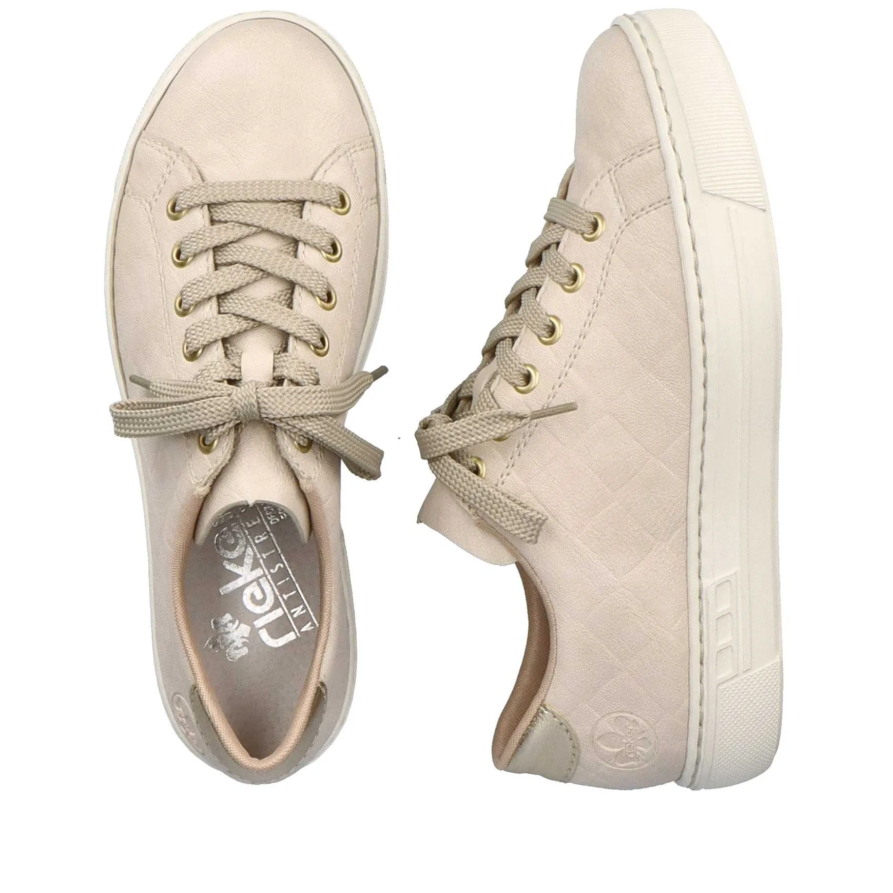 Rieker Women'S Sneaker Low Light Beige