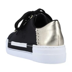 Rieker Women'S Sneaker Low Graphite Black