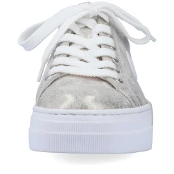 Rieker Women'S Sneaker Low Silver Metallic
