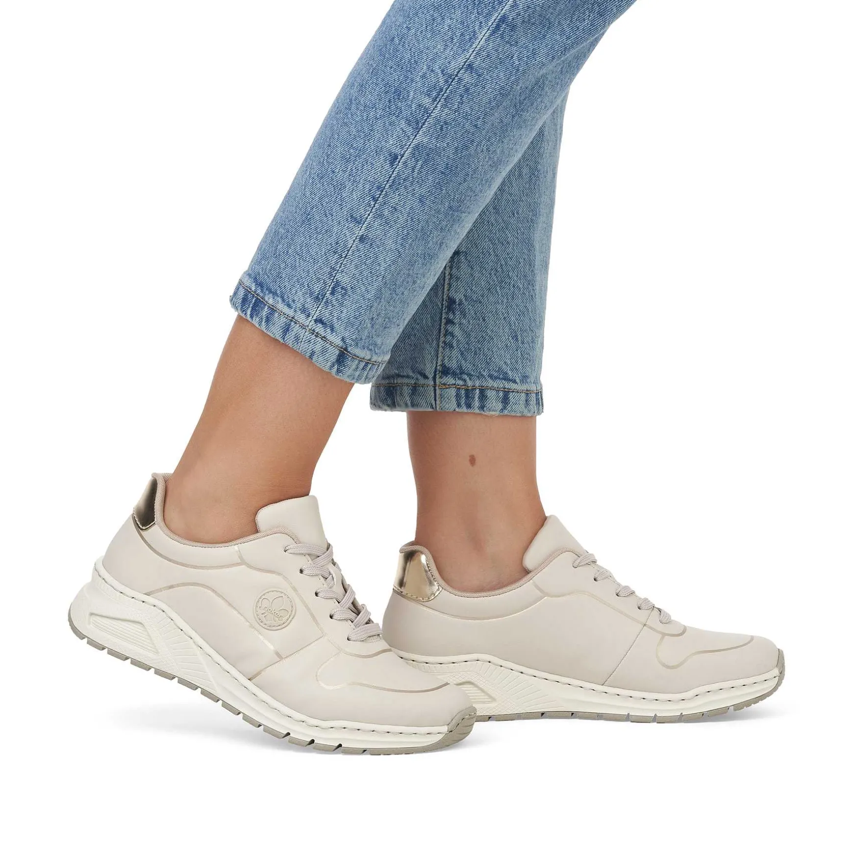 Rieker Women'S Sneaker Low Light Beige
