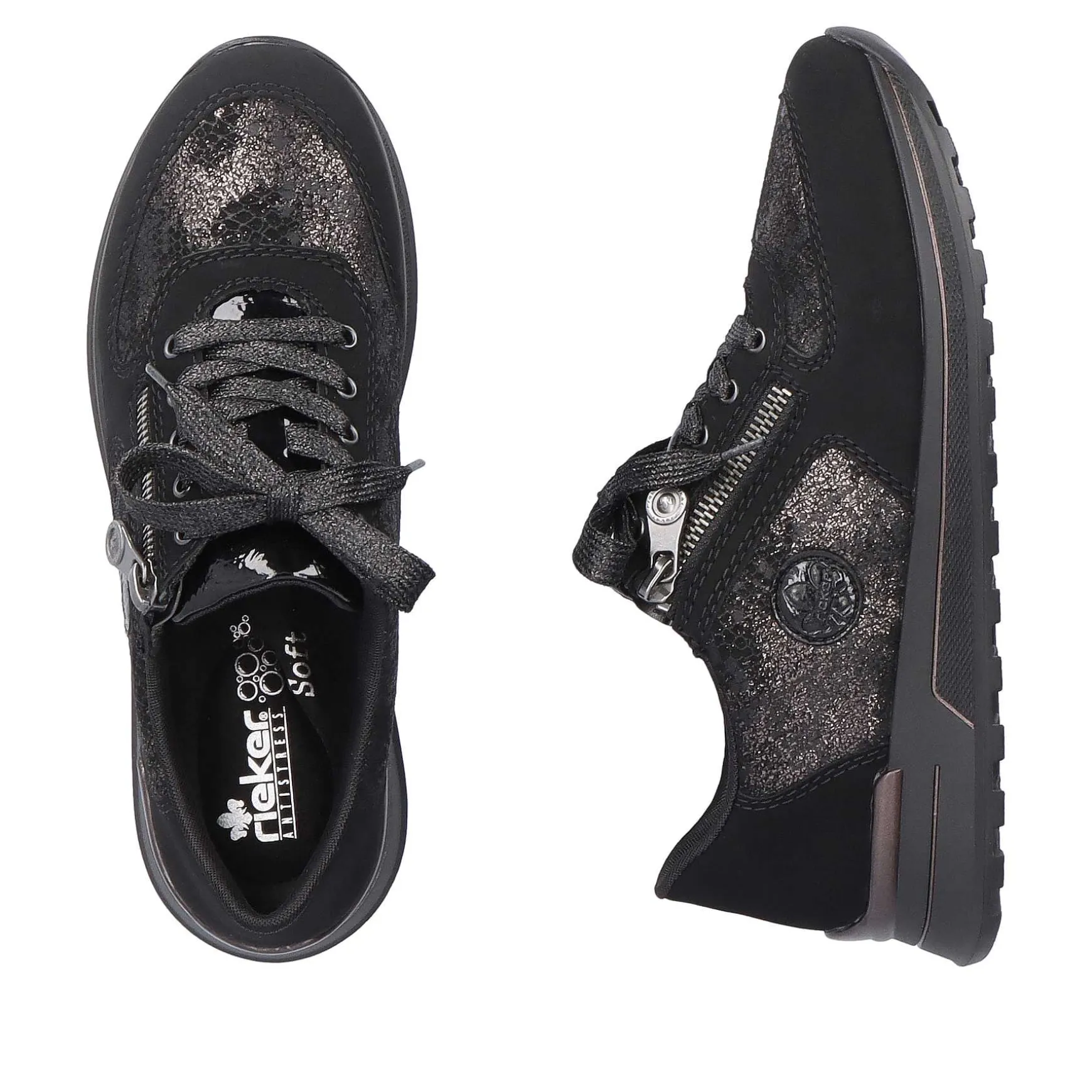 Rieker Women'S Sneaker Low Night Black