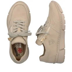 Rieker Women'S Sneaker Low Cream Beige