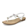 Rieker Women'S Strappy Sandals In Crystal White