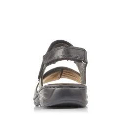 Rieker Women'S Strappy Sandals Night Black