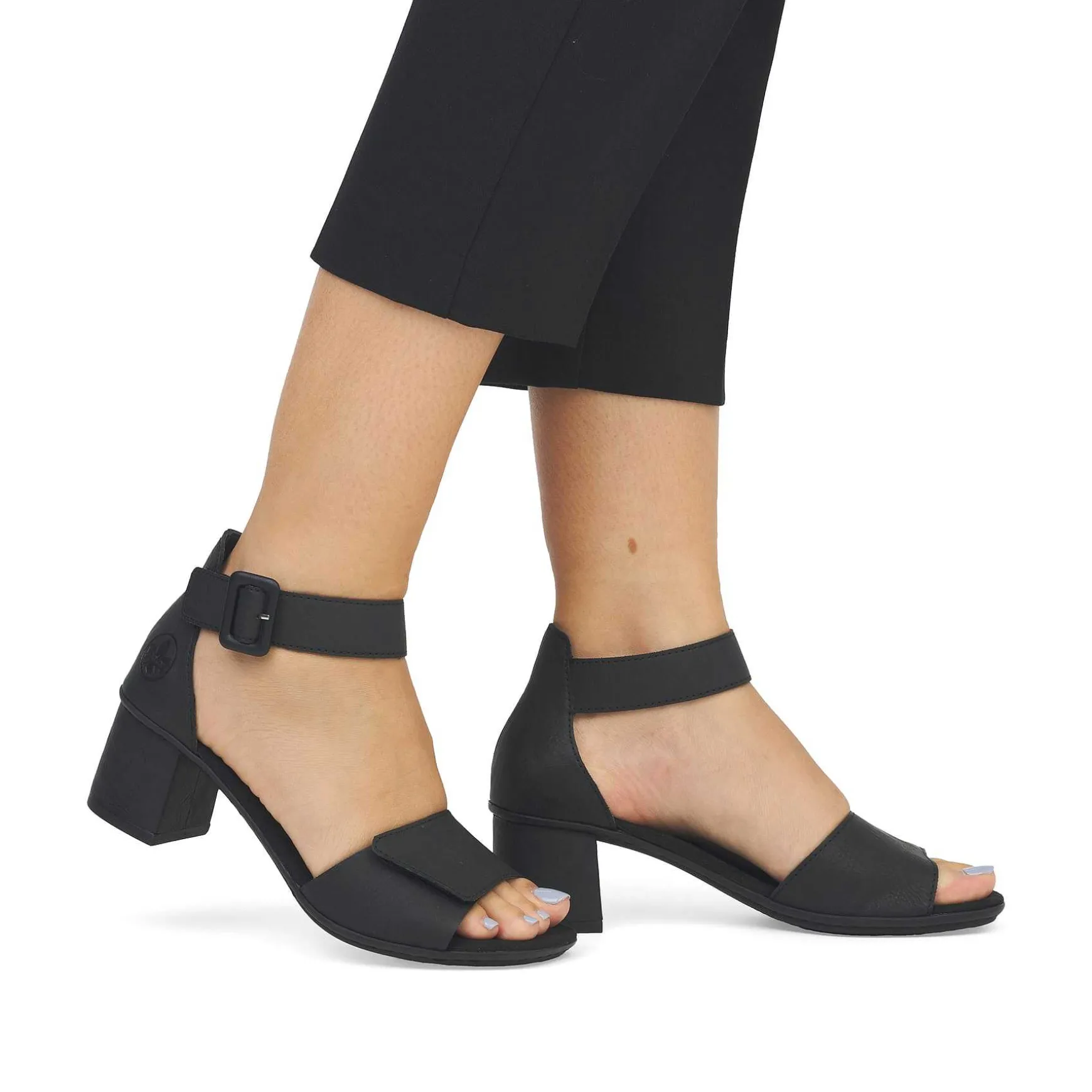 Rieker Women'S Strappy Sandals Jet Black