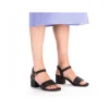 Rieker Women'S Strappy Sandals Asphalt Black