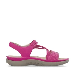 Rieker Women'S Strappy Sandals Pink