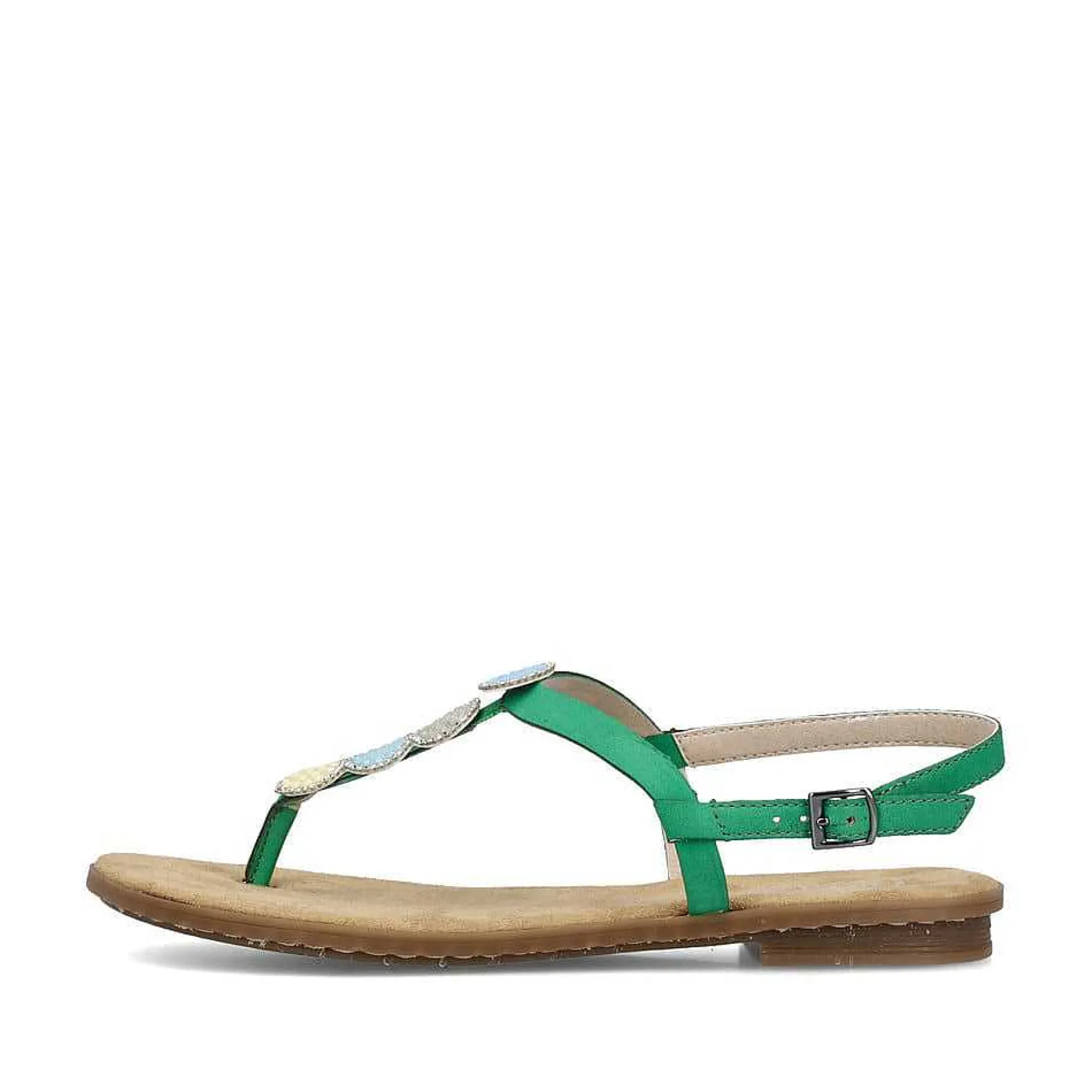 Rieker Women'S Strappy Sandals Leaf Green