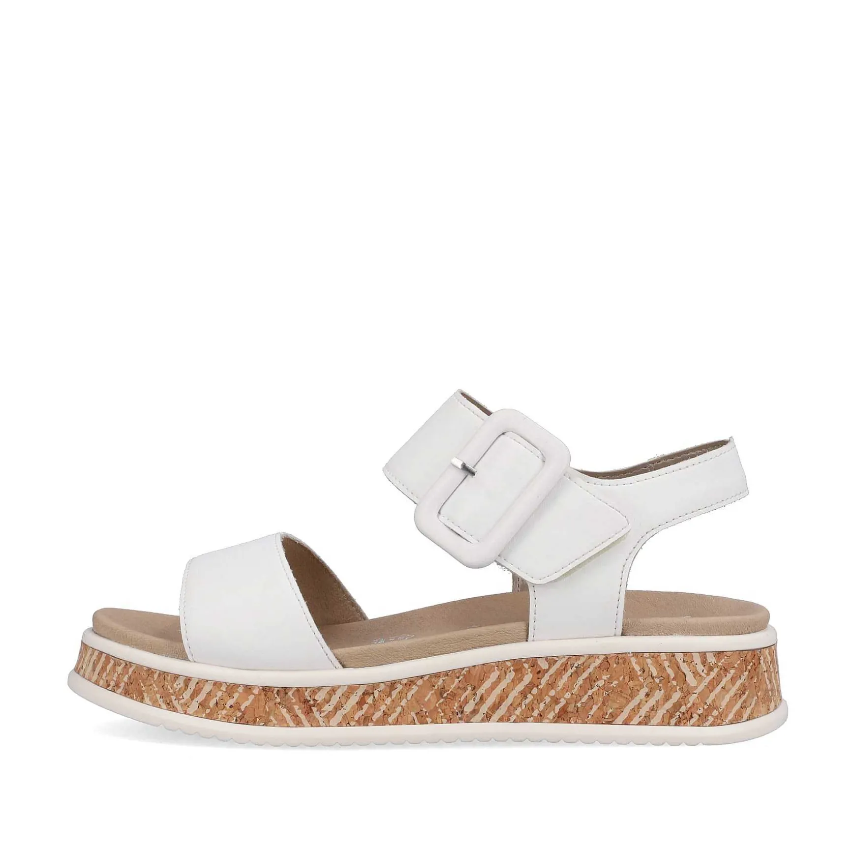 Rieker Women'S Strappy Sandals Brilliant White