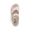 Rieker Women'S Strappy Sandals Light Beige