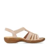 Rieker Women'S Strappy Sandals Soft Pink