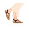 Rieker Women'S Strappy Sandals Nut Brown-Deep Black
