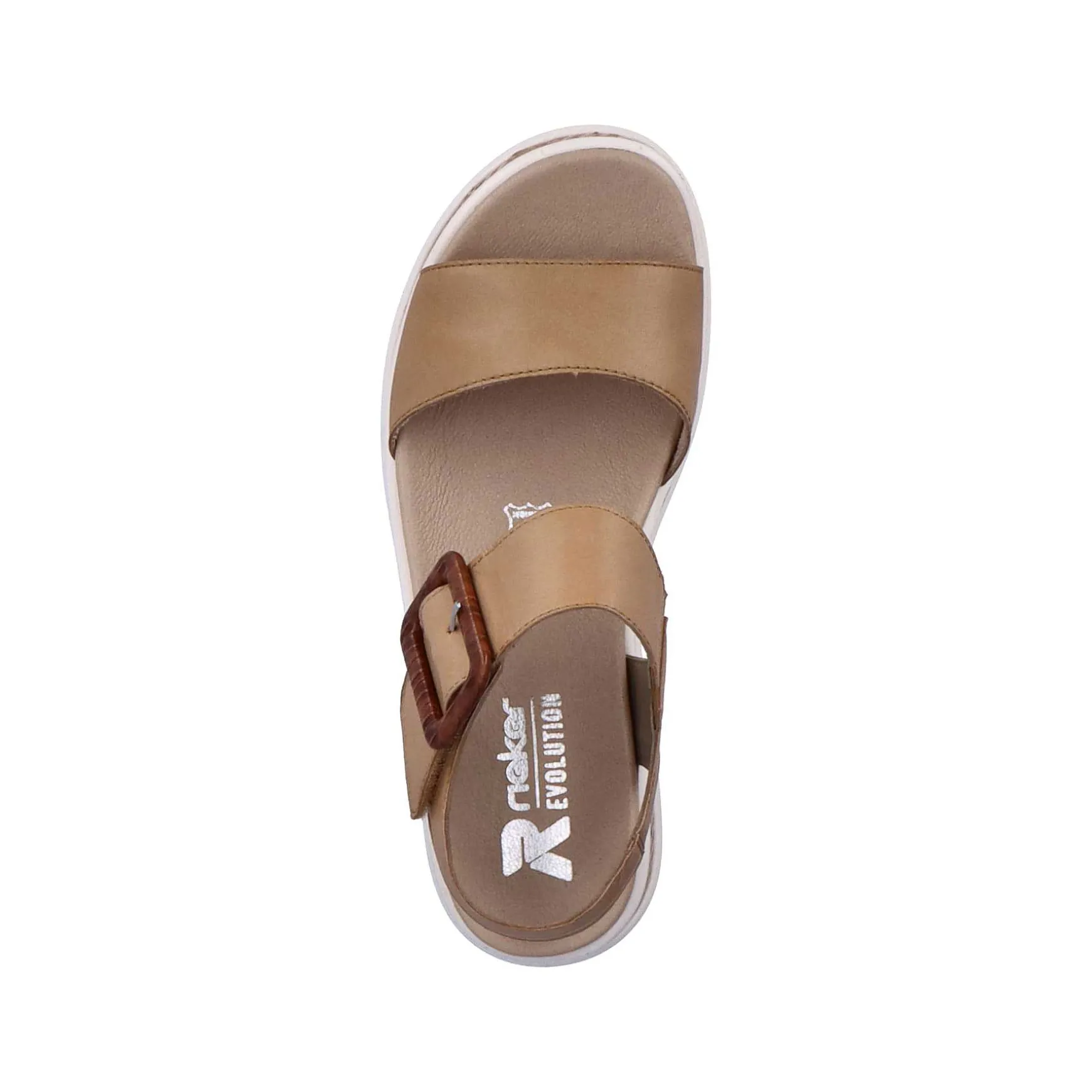 Rieker Women'S Strappy Sandals Clay Beige